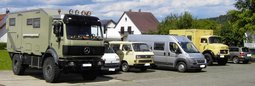 Ausbauten für Reismobile von LKW mit Allrad bis VW Bus T2, T3, T4, T5