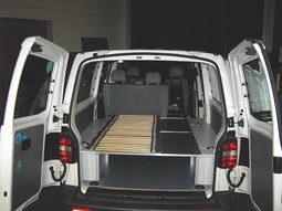 Heckausbau VW T5, Einfachausbau, Ausbau Transporter, Ausbau Kombi